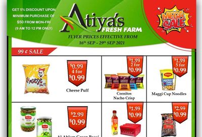 Atiya's Fresh Farm Flyer September 16 to 29
