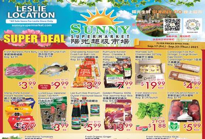 Sunny Supermarket (Leslie) Flyer September 17 to 23