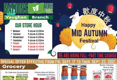 Nations Fresh Foods (Vaughan) Flyer September 17 to 23