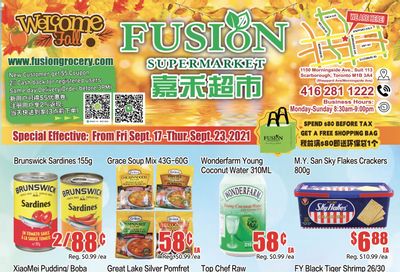 Fusion Supermarket Flyer September 17 to 23