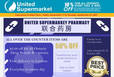 United Supermarket Flyer September 17 to 23