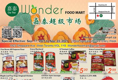 Wonder Food Mart Flyer September 17 to 23