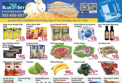 Blue Sky Supermarket (Pickering) Flyer September 17 to 23