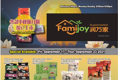 Famijoy Supermarket Flyer September 17 to 23