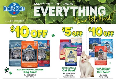Ren's Pets Depot Flyer March 16 to 31