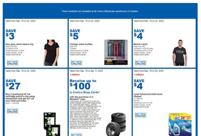 Costco (QC) Weekly Savings March 16 to 22