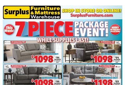 Surplus Furniture & Mattress Warehouse (Winnipeg) Flyer September 20 to October 3