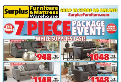 Surplus Furniture & Mattress Warehouse (St. Catharines) Flyer September 20 to October 3