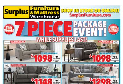 Surplus Furniture & Mattress Warehouse (Medicine Hat) Flyer September 20 to October 3