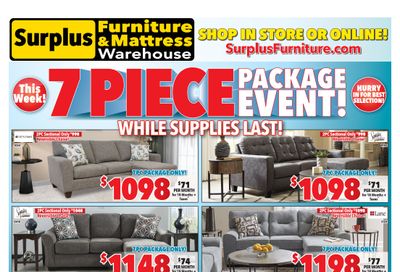 Surplus Furniture & Mattress Warehouse (Edmonton) Flyer September 20 to October 3