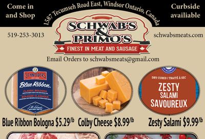 Schwab's & Primo's Flyer September 21 to 25