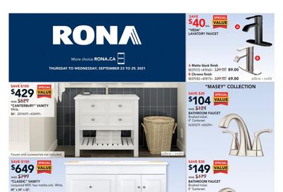 Rona (ON) Flyer September 23 to 29