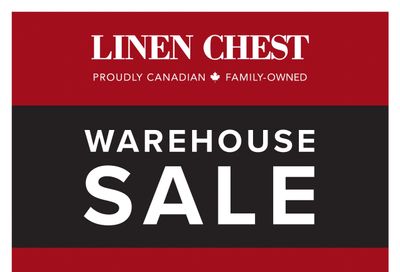 Linen Chest Warehouse Sale Flyer September 22 to October 17