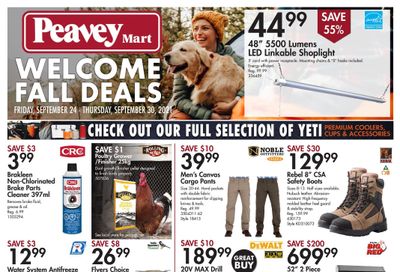 Peavey Mart Flyer September 24 to 30