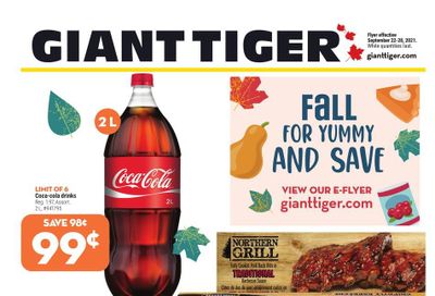 Giant Tiger (West) Flyer September 22 to 28