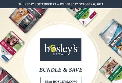Bosley's by PetValu Flyer September 23 to October 6