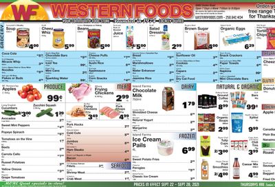 Western Foods Flyer September 22 to 28