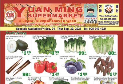 Yuan Ming Supermarket Flyer September 24 to 30