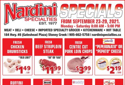 Nardini Specialties Flyer September 23 to 29