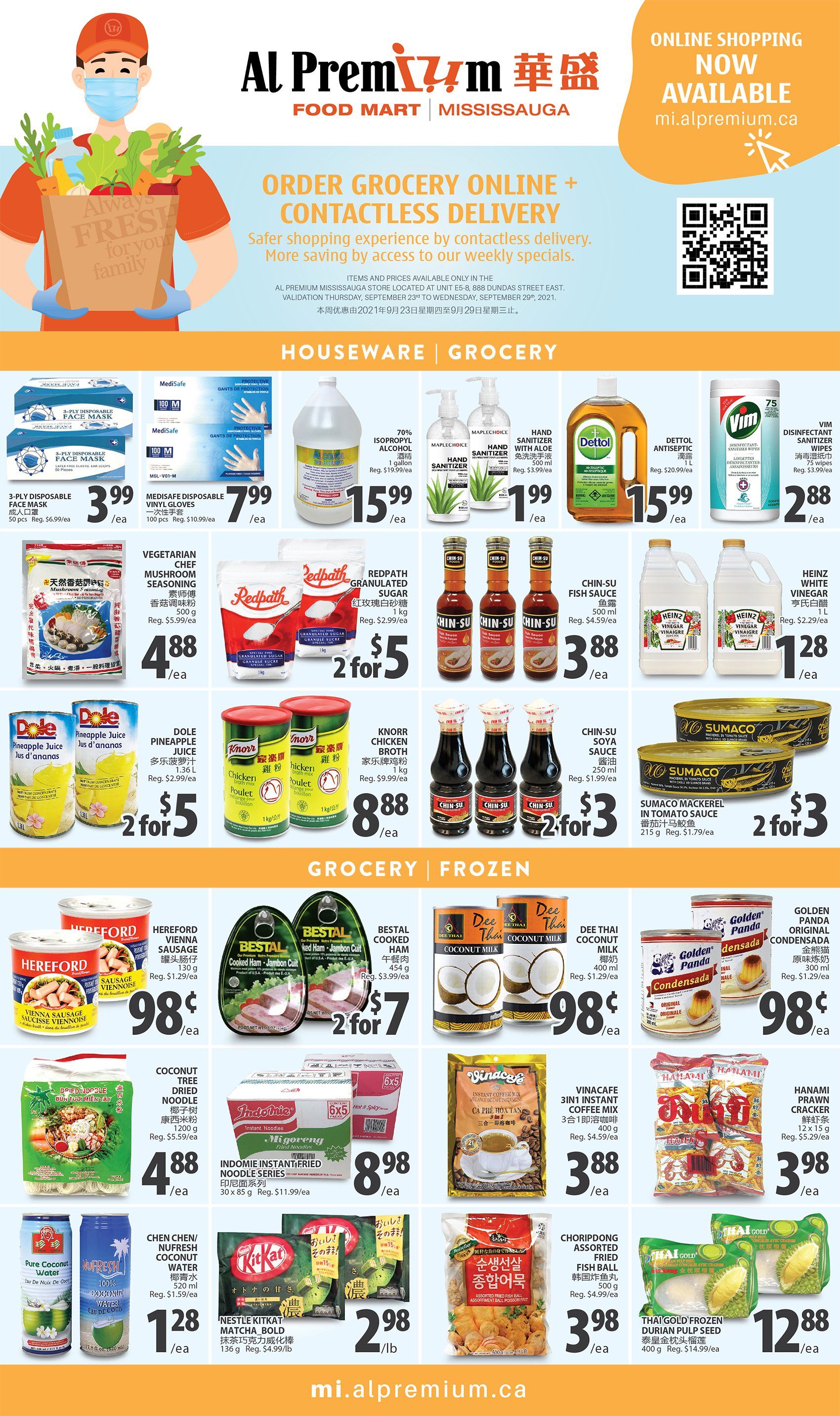 Al Premium Food Mart (Mississauga) Flyer September 23 to 29