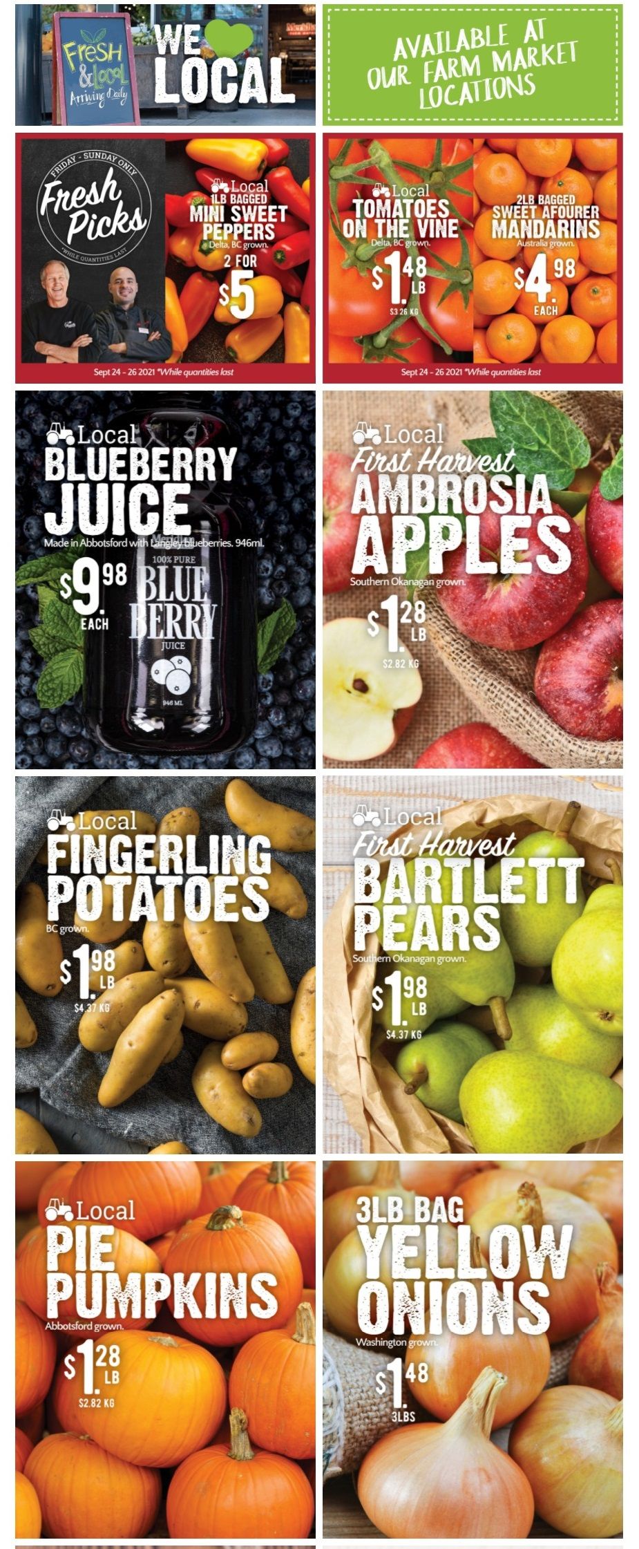 Meridian Farm Market Flyer September 23 to 29