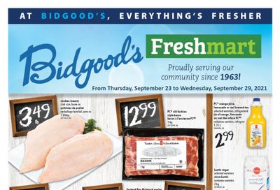 Bidgood's Flyer September 23 to 29