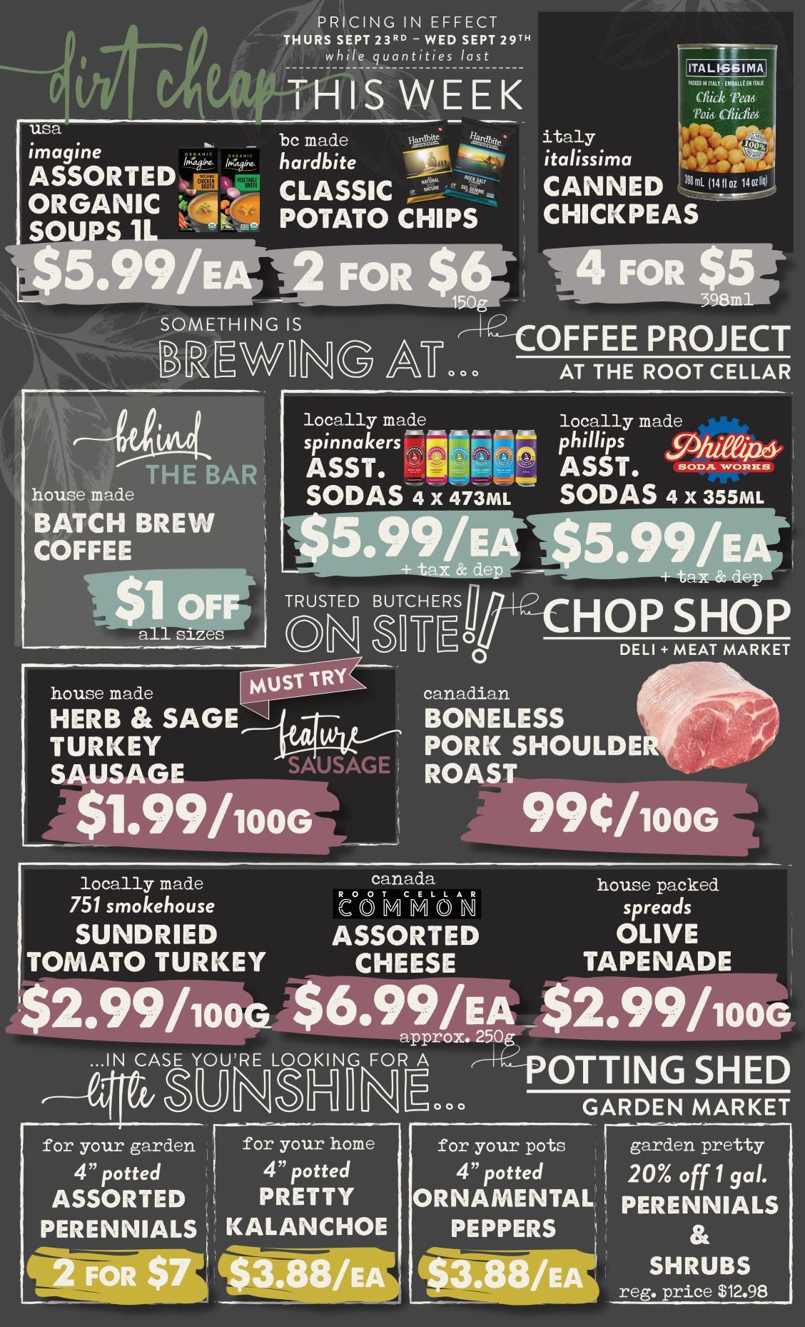 The Root Cellar Flyer September 23 to 29