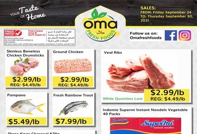 Oma Fresh Foods Flyer September 24 to 30