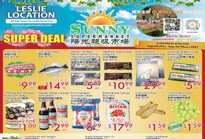 Sunny Supermarket (Leslie) Flyer September 24 to 30