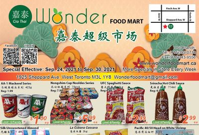 Wonder Food Mart Flyer September 24 to 30