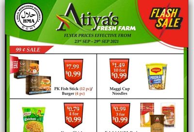Atiya's Fresh Farm Flyer September 23 to 29