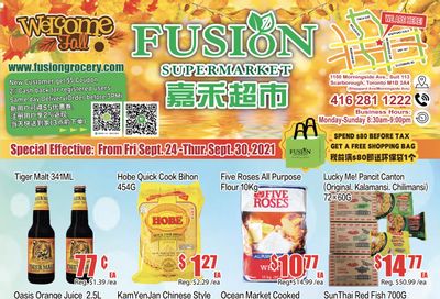 Fusion Supermarket Flyer September 24 to 30