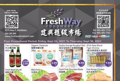 FreshWay Foodmart Flyer September 24 to 30