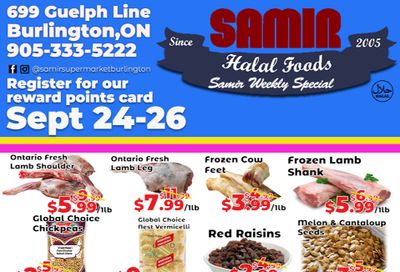 Samir Supermarket Flyer September 24 to 27