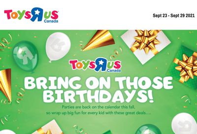 Toys R Us Flyer September 23 to 29