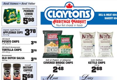 Claytons Heritage Market Flyer September 24 to 30