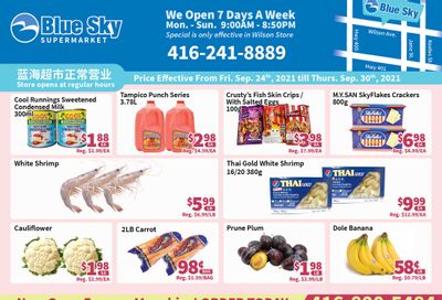 Blue Sky Supermarket (North York) Flyer September 24 to 30