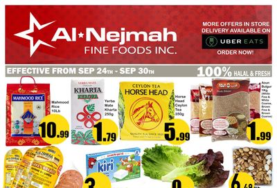 Alnejmah Fine Foods Inc. Flyer September 24 to 30