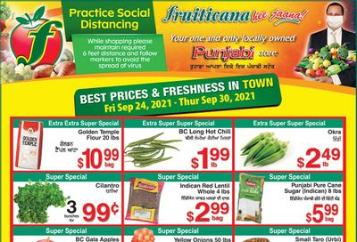 Fruiticana (Calgary) Flyer September 24 to 30