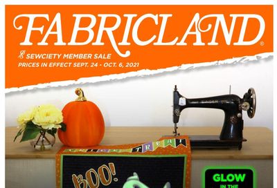 Fabricland (West) Flyer September 24 to October 6