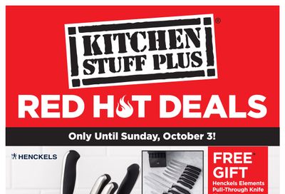 Kitchen Stuff Plus Red Hot Deals Flyer September 27 to October 3