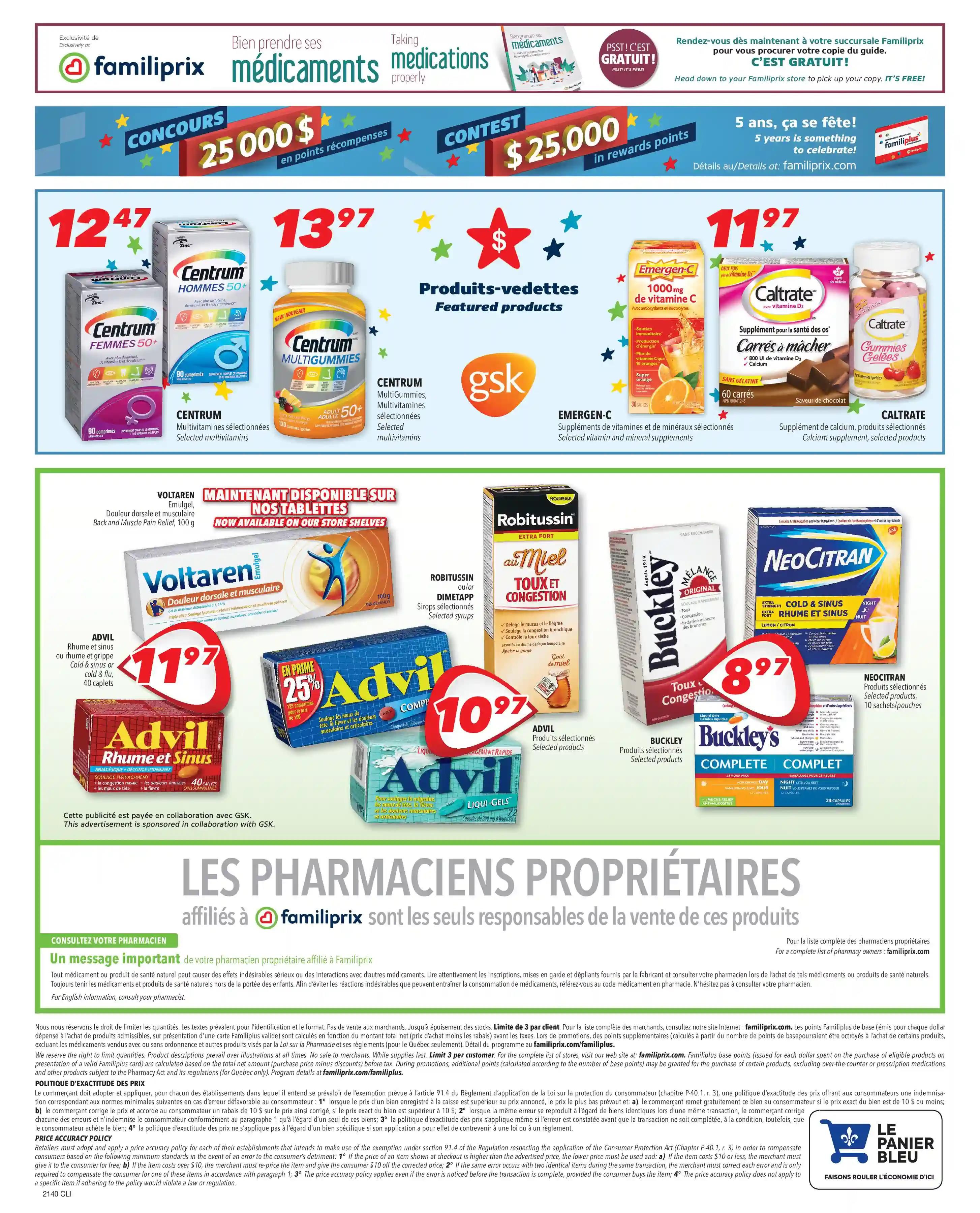 Familiprix Clinique Flyer September 30 to October 6