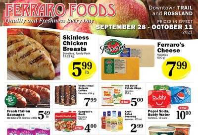 Ferraro Foods Flyer September 28 to October 11