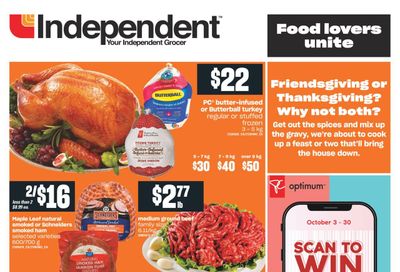 Independent Grocer (ON) Flyer September 30 to October 6