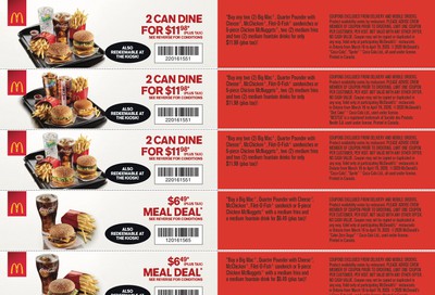McDonald's Canada Coupons (ON) March 16 to April 19
