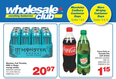 Wholesale Club (West) Flyer September 30 to October 20