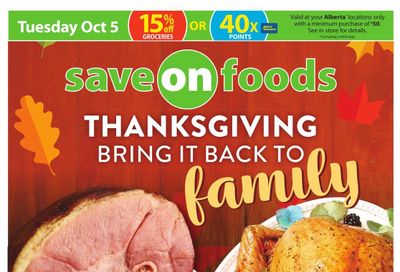 Save on Foods (AB) Flyer September 30 to October 6