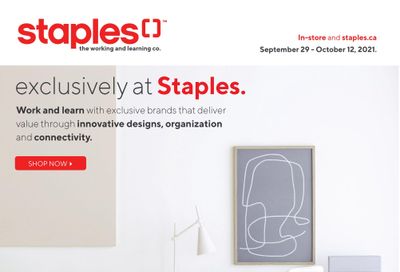 Staples Flyer September 29 to October 12