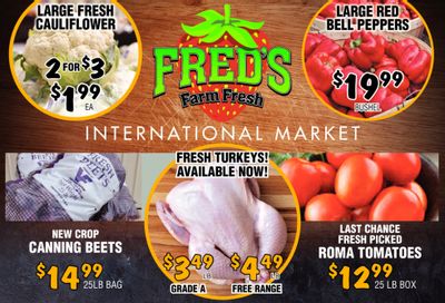 Fred's Farm Fresh Flyer September 29 to October 5