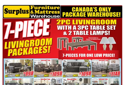 Surplus Furniture & Mattress Warehouse (Winnipeg) Flyer March 17 to 30